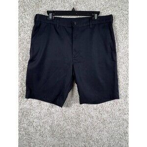 PGA TOUR Men’s Golf Shorts Black Size 34 Performance Flat Front Stretch
